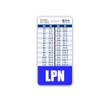 LPN Badge Buddy Vertical w/Height & Weight Conversion Charts (Blue)