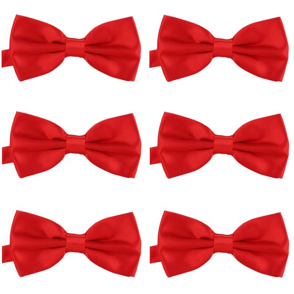 DonDon Set of 6 Men's Bow Ties 12 x 6