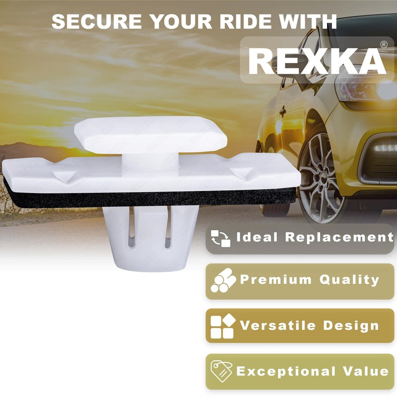 Rexka 15pcs Lower Door Garnish Clip for Honda Acura 75315-TP6-A01