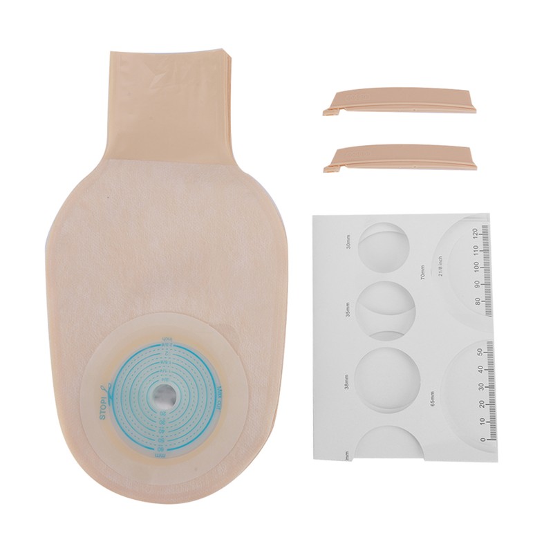 10pcs Disposable Colostomy Bag Soft Skin Friendly Colostomy Pouch Bag(Open