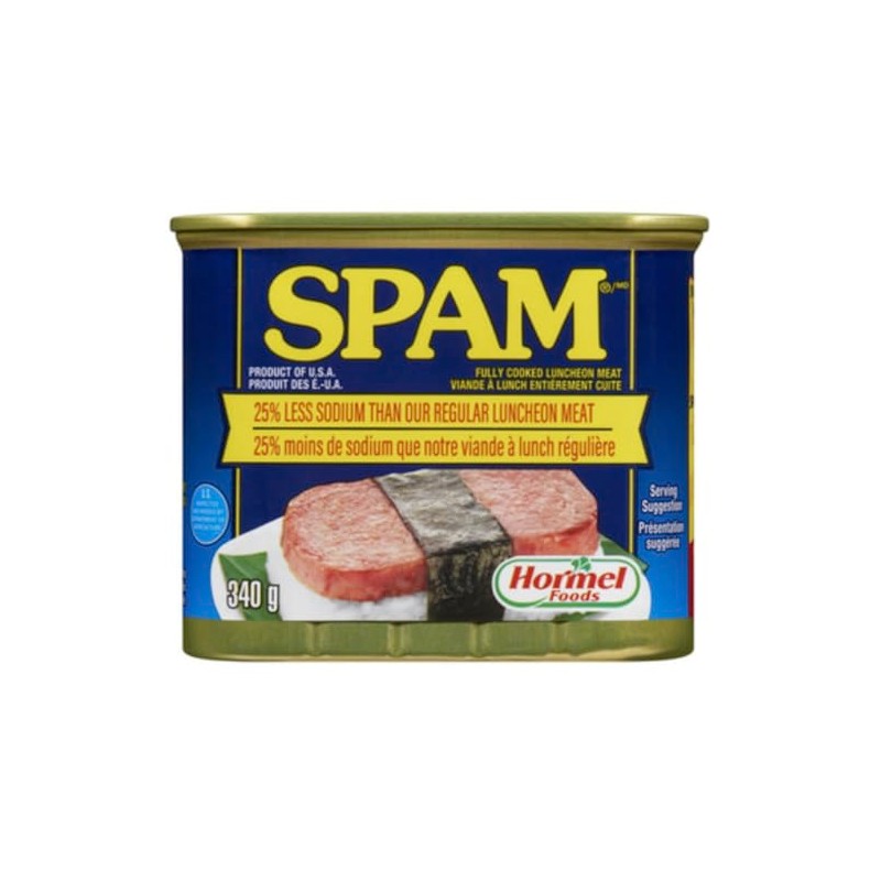 Spam Luncheon Meat Can, 25% Less Sodium, 12 Ounce (4