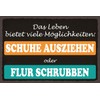 Tin Sign 20 x 30 cm Das Leben bietet viele