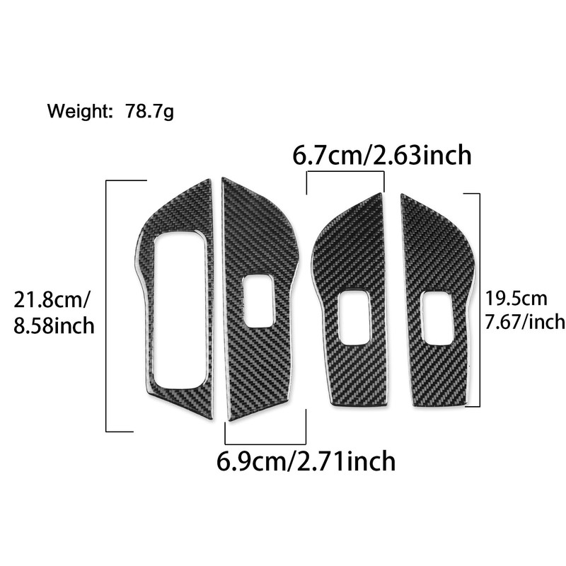 Real Carbon Fiber Trim for Mercedes GLE/GLS Accessories
