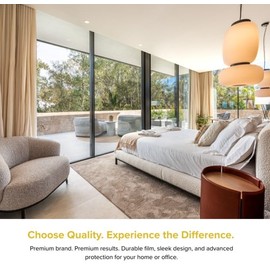 American DuoLX One Way Privacy Window Film Large Size – House Mirror Tint for Windows, Mirrored Window Film for Daytime Privacy & Heat Control,Privacy Film See Out not in. (36"x295")