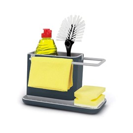 Joseph Joseph Sink Caddy Kitchen Sink Organizer Holder, Gray