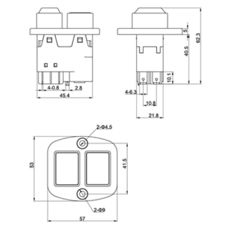 Zero Voltage Switch Machine Switch DZ-6-2 230 V – Identical