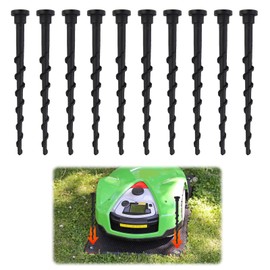 Pack of 10 Lawnmower Charging Station Screw for Husqvarna Automower 105 305 308, 13.7 cm Ground Screw Weatherproof for Robotic Lawnmower Garage, Ground Nails for 308X 220AC 230ACX 260ACX 265ACX 320
