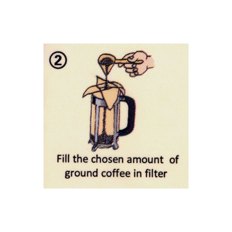 Caffi Paper Coffee Filters for 4 to 8 Cup French