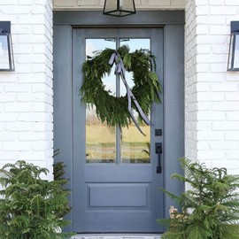 HISAFE Iron Black Front Door Handleset with Deadbolt, Low Profile Front Lockset with Halifax Door Handle Lever, Adjustable Door Hole