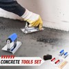 MorningRo 6pcs Concrete Hand Tools Set Masonry Tools Includes Stainless