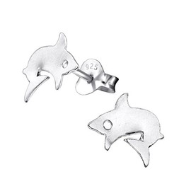 Shark Earrings 925 Sterling Silver