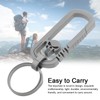 Titanium Alloy Keychain Men's Waist Belt Buckle Outdoor Carabiner Hanging