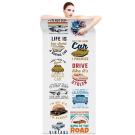 Classic Cars DTF Transfers - 22x60 Direct-to-Film Gang Sheets by Mugsie