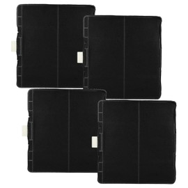 vhbw 4 x Activated Carbon Filters Compatible with Neff D89E21N1GB/01, D89E21N1GB/02, D89E21N1/03, D89E21N1/04 Cooker Hood - 23.3 x 21.5 x 2.2 cm