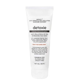 Metrey Herbotech Detoxie Face Wash, Anti-Pollution and De-Tan Formula, White, 3.4 Fl.oz/100 ml
