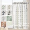 French Country Curtains for Kitchen,Sheer Linen Nautical Geometric Aztec Western
