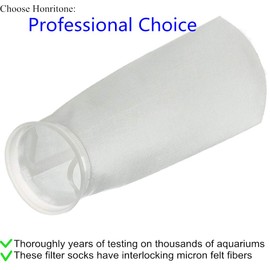 Honritone 7 Inch Ring by 32 Inch Long Filter Socks- 10 Micron Welded Felt Filter Bag 7" X 32" Industrial Size 2 - Industry,Chemical, Water Liquid Filters -1Pack (10 Micron)