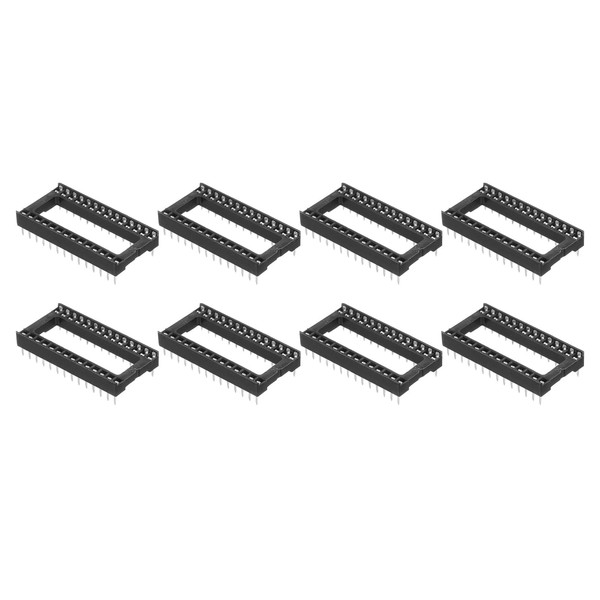 sourcing map 8Pcs DIP IC Chip Socket Adapter, 2.54mm Pitch