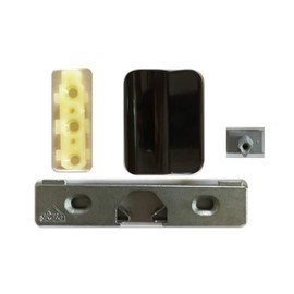 Balcony Door Handle Aluminium White or Black + Roto Eurofalz Door Catch