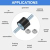 sourcing map M6 x 18mm Rubber Mounts, 15 x 20mm