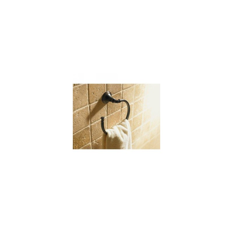 KOHLER K-10557-2BZ Devonshire Towel Ring, Rust-Resistant, Stylish Accent, Tools Included,