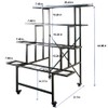 Zhongma 4 Tier Metal Flower Display Stand Frame(This item is