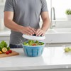 4All Salad Spinner Rotating Seive Easy Spin Centrifugal Dehydration Vegetable