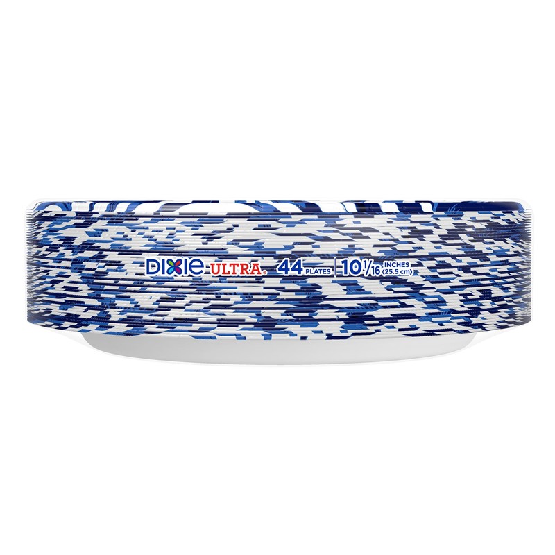 Dixie Ultra, Large Paper Plates, 10 Inch, 44 Count, 3X