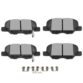 SCITOO Rear Disc Brake Pad Set 4PCS w/Hardware Fit For Mazda For 3 / For 3 Sport/For 6, For Mitsubishi For Outlander/For Outlander PHEV/For Outlander Sport/For RVR