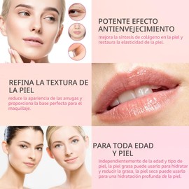 KIMUSE Barra de bálsamo hidratante multi, bálsamo labial hidratante todo en uno, crema para ojos, crema para el cuello, base de maquillaje, reduce las arrugas y humectante hidratante para el cuidado