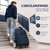 FTJCF 3Pcs Large Wheels Rolling Backpack for Boys Men, 20