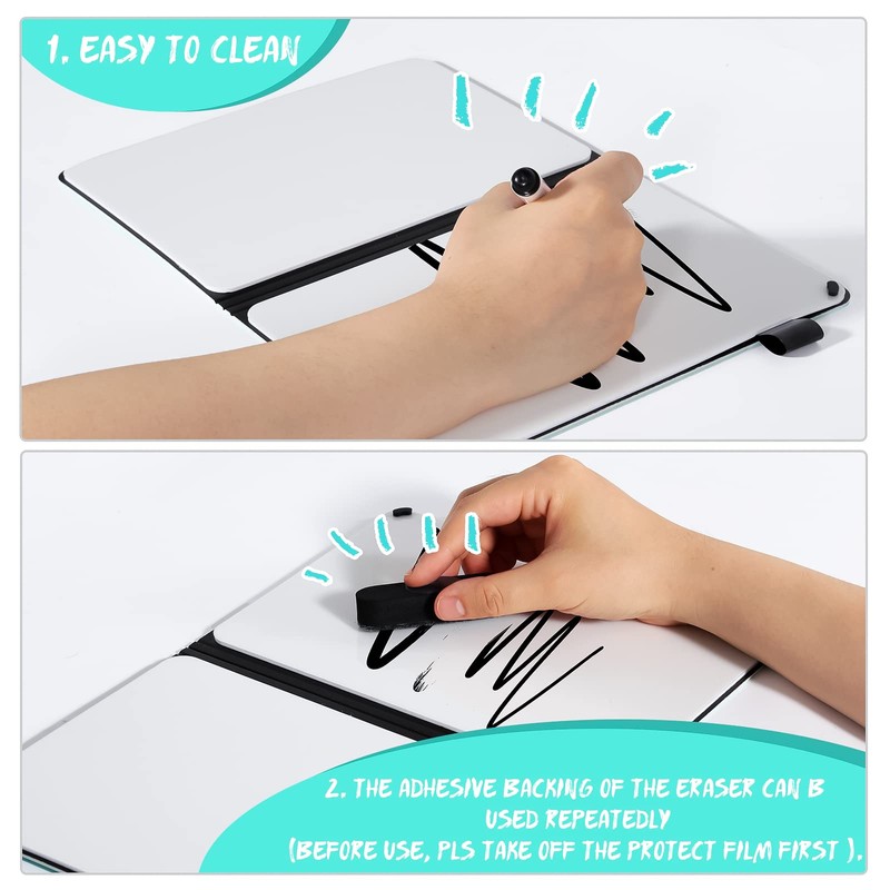 AGM A5 Mini Whiteboard, Double Sided Portable Dry Erase Board
