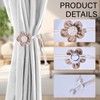 GLOBLELAND 4 Pcs 2 Colors Handmade Knitting Curtain Tie Back