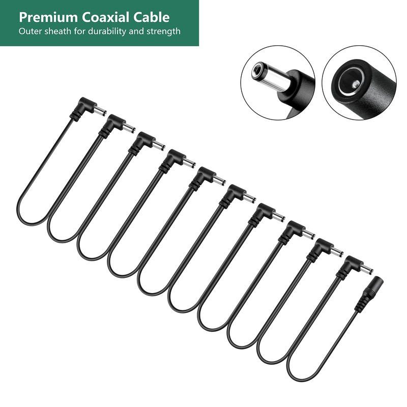 FITE ON 8-Way Daisy Chain Cable Compatible with Electric Guitar