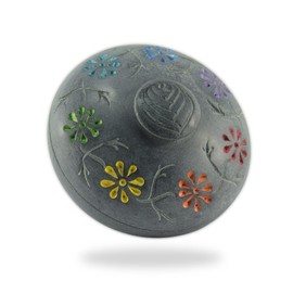 Budawi® Incense Bowl Made of Soapstone Bowl for Smoking Incense Cones Incense Holder