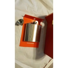 Jagermeister Hip Flask 6 oz Stainless Steel with funnel Brand New in Box