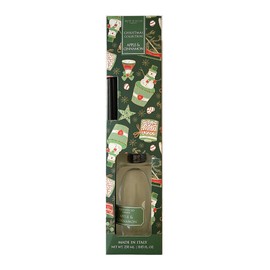 HOPIFICIO Firenze Christmas Collection Reed Diffuser 8.45 fl. oz, Made in Italy (Apple & Cinnamon)