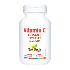 New Roots Herbal - Vitamin C Crystals, 150g Powder - Helps in Collagen Formation to Maintain Healthy Bones, Cartilage, Teeth, and Gums - Helps to Maintain and Support Immune Function