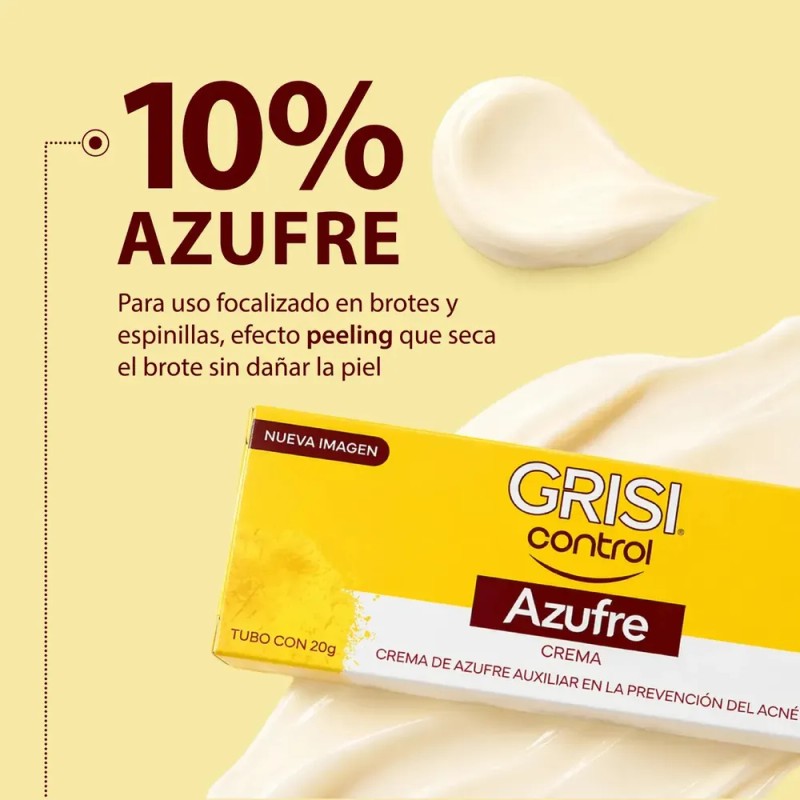 Crema De Azufre Lanolina-grisi Tubo Con 20g Grisi Acneica Día/noche