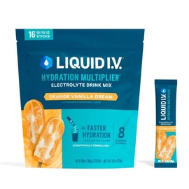 Liquid I.V.® Hydration Multiplier - Orange Vanilla Dream | Electrolyte Powder Drink Mix | 1 Pack (16 Servings)
