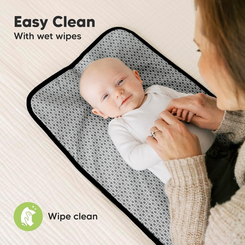 KeaBabies Portable Diaper Changing Pad – Foldable Waterproof Baby Changing
