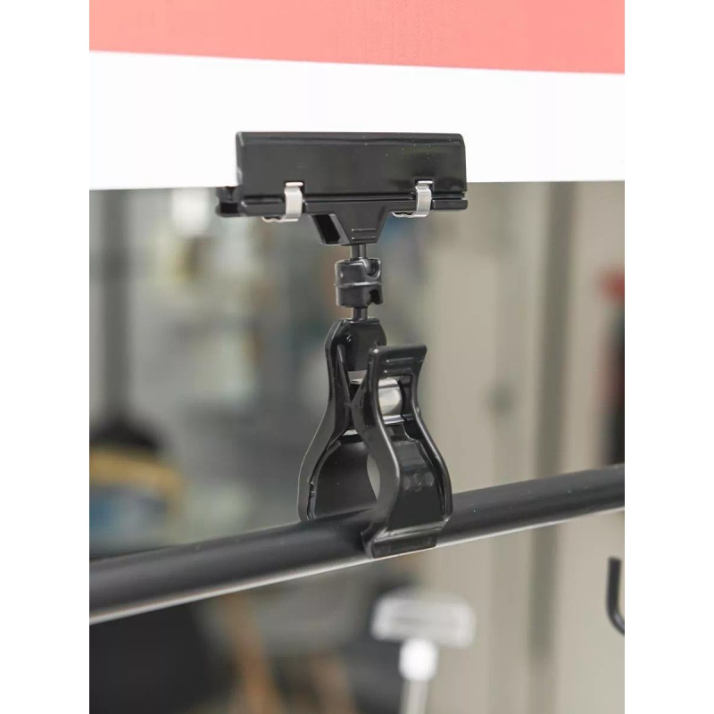 Exhivit Pinza Acrilico Preciador, Portaprecio, Porta Grafico 5pz Ng