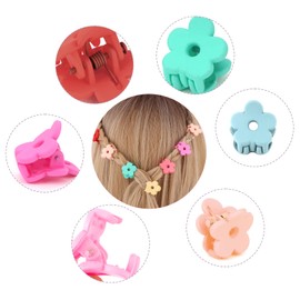 YISSION 20 Pcs Mini Flower Hair Clips for Girls Women Small Flower Claw Clips for Thin Thick Hair Tiny Hair Clips with Box Package Colorful Hair Accessories for Girls Women (10 Random Colors)