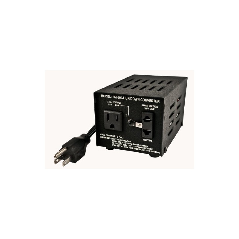 Simran SM-500J Japanese 500 Watt Step Up/Down Voltage Transformer Converts