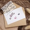 CRASPIRE Cherry Blossoms Clear Stamps Japanese Sakura Flowers Butterfly Reusable