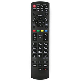 Replacement Remote Control for Panasonic TV TX-32AST606, TX-32ASW504, TX-32ASX603, TX-32ASX609, TX-39AS500B, TX-39AS500E, TX-39AS500Y, TX-39AS600B, TX-39AS600B 600E |