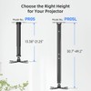 suptek Projector Ceiling Mount Bracket Fits Flat or Sloped Ceiling