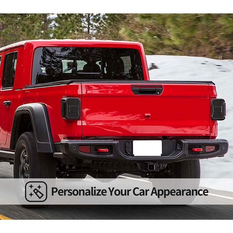 CheroCar for JT Tail Light Cover Guard Trim Frame Bezels
