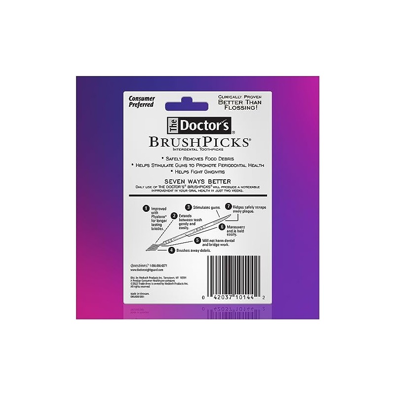 The Doctor's BrushPicks Toothpicks (275 count) by Brushpicks
