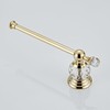 Golden Toilet Roll Paper Holder,Gold Crystal Bathroom Tissue Holder